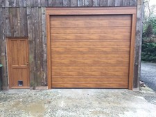 Garage door rosewood dark oak - rosewood,