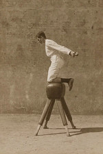 Turner on the pommel horse