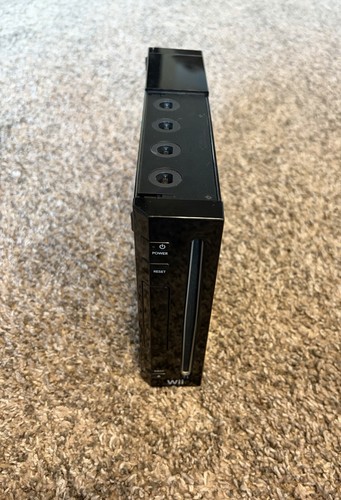 Nintendo wii black console - wii,