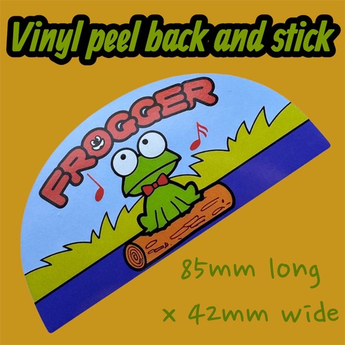 Frogger retro arcade sticker - retro,