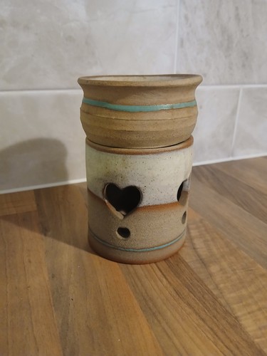 Handmade stoneware tart warmer - handmade,