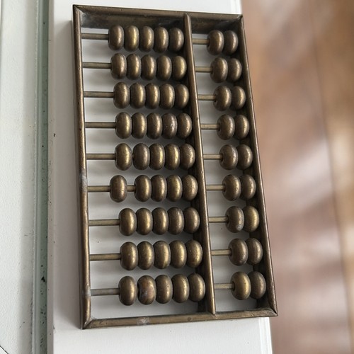 Antique bronze abacus chinese - bronze,