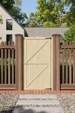 Flat Top Wooden Garden Gates