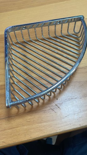 Chrome shower corner shelf - chrome,