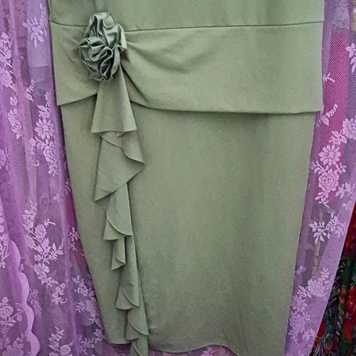 Quiz green neck midi dress - quiz,
