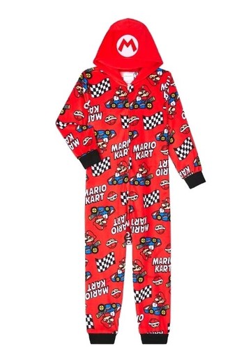 Super mario pajamas union suit - super,