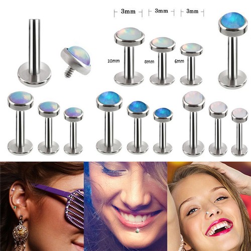 Opal stud thread - opal,