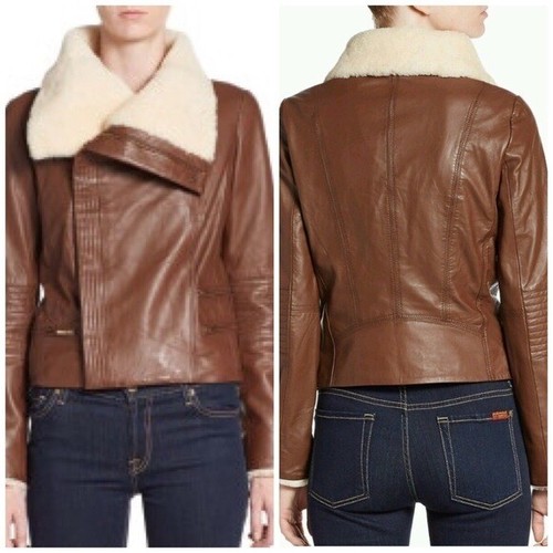 Badgley mischka leather jkt - badgley,