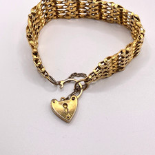 Gold Plated 5 bar padlock Gate