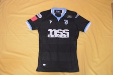 Cardiff Blues Rugby Shirt Players Away 2021/2022 season Mens Size 2XL Macron VGC