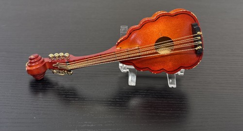 Vtg miniature wooden mandolin - vtg,