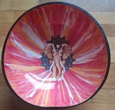 Decorative Elephant Natural Coconut Shell Bowl Thai Souvenir Homeware Decor