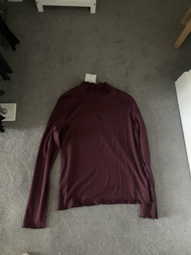 Pikeur ruffle top wine long - ruffle, 44