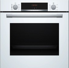 Bosch Series 4 Electric Single Oven with Steam Function - White   HQA534BW3B