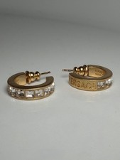 Versace Small Hoop Gold Tone