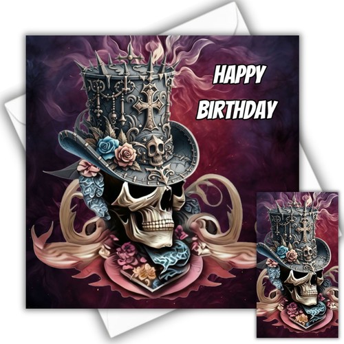 Gothic birthday card - gothic,