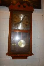 Lauraha 31 Day Wooden Chiming Wind Up Wall Clock