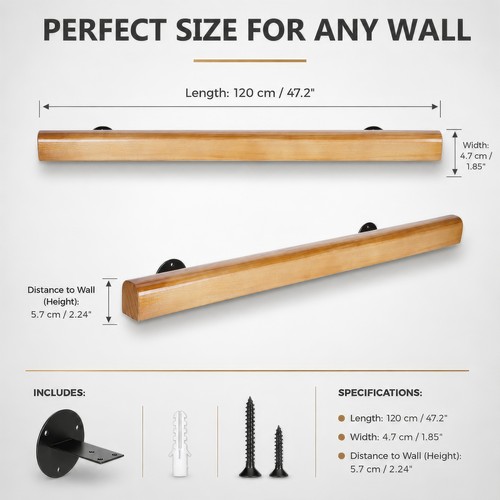 120cm pine wood - 50/80/120cm,