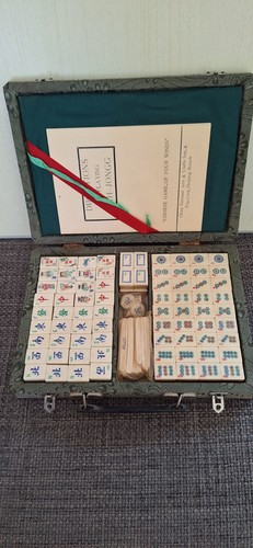 Japanese mahjong set - mahjong,