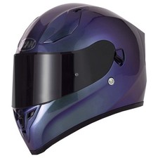 VCAN H128 FULL FACE MOTORCYCLE HELMET DUAL VISOR SUN VISOR GRADIENT PURPLE BLUE