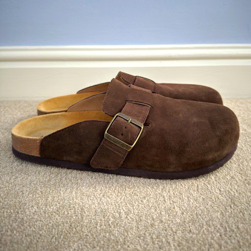 Brown leather slip - m&s, on