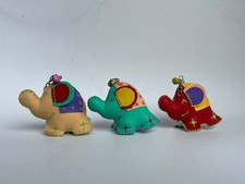 Leather Elephant Charm for Keyring, Bags, Belts, etc.  | set of 3 colours