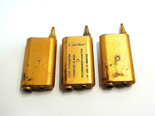 Cartier lighter gold gas - lighter,