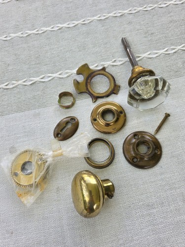 Antique glass door knob - antique,