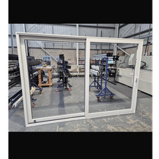 White aluminium sliding double - white,