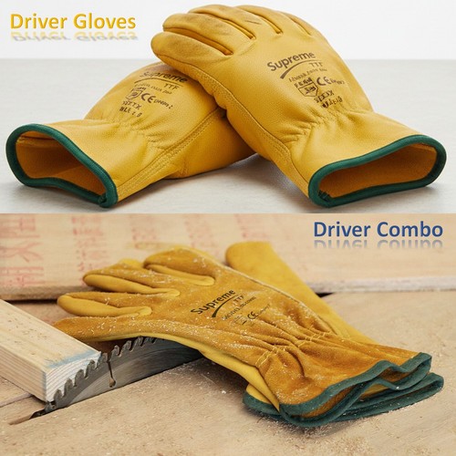 Premium yellow leather driver - premium,