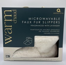 Microwavable Faux Fur Slippers