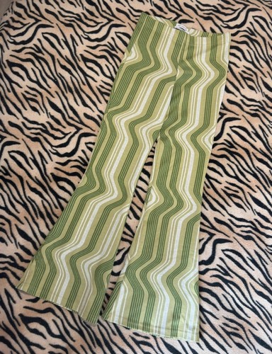 Green flare trousers 70s - green, style