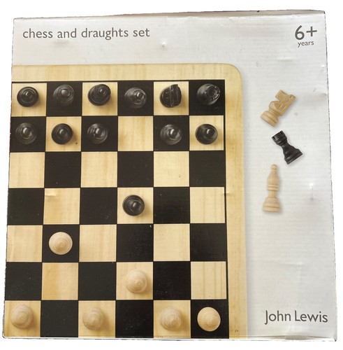 John lewis wooden chess and - john,