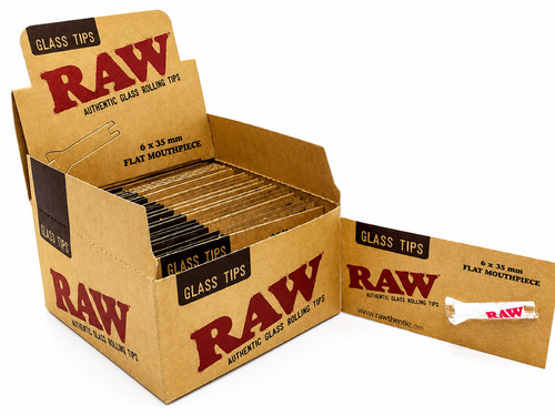 Raw glass tips - raw, with