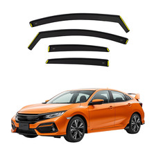 Rain Wind Deflectors for Honda Civic MK10 2017-21 5-Door Hatchback 4pcs Set BWS