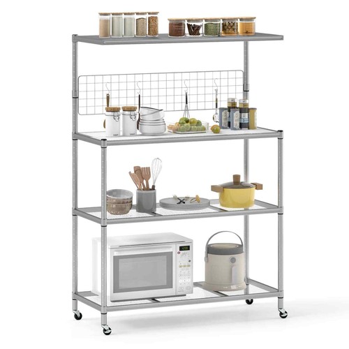 Costway bakers rack wheels - bakers,
