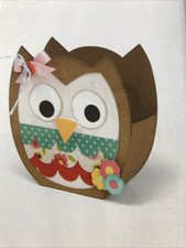 Sizzix Bigz XL Lori Whitlock gift bag Owl Design Die Set 659720 No Packaging