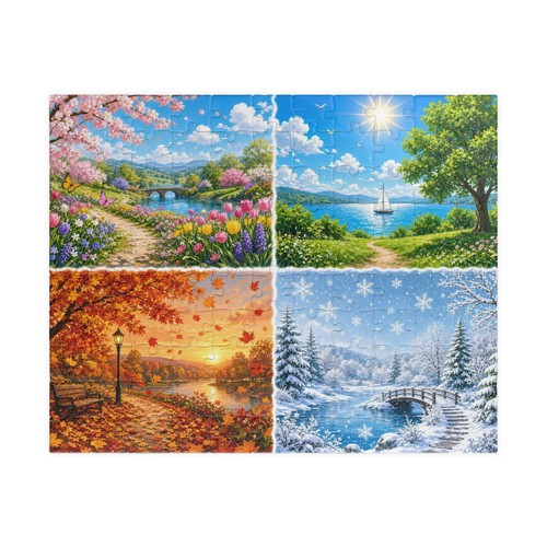 Four seasons jigsaw puzzle - seasons,