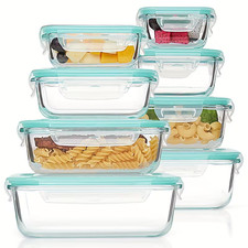 16pcs Glass Food Container Set