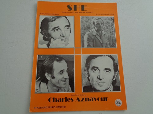 Sheet music she charles - sheet,