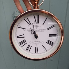 Pocket watch shape wall / mantel clock