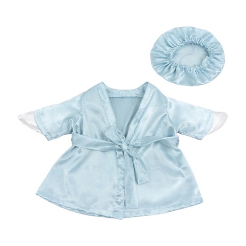 Light blue porch geese - porch, robe