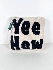 Urban Outfitters Home Cushion Yee How Yeehaw Tufted Funky Quirky Bedroom Fun BN