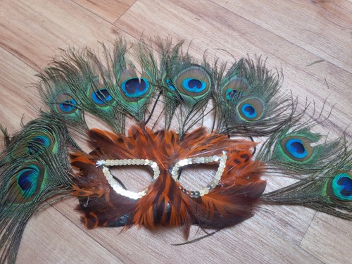 Orange peacock feathered - orange,