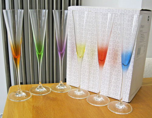 Set harlequin coloured tall - 6x,