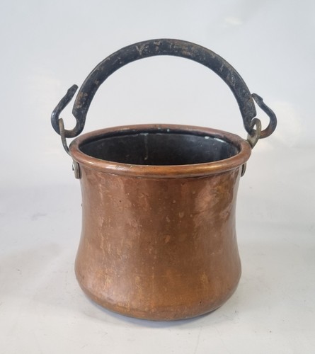 Small antique copper pot - antique,