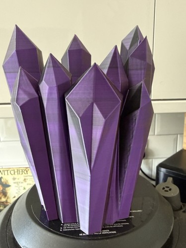 Printed crystal cluster - 3d,