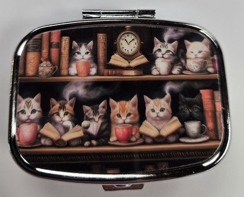 Cats library books design - library,