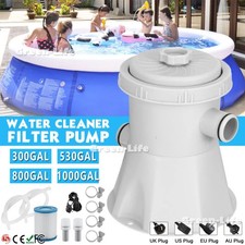 300/530/800/1000 Gallons Filter Pump above Ground Swimming Pool Cartridge Pump