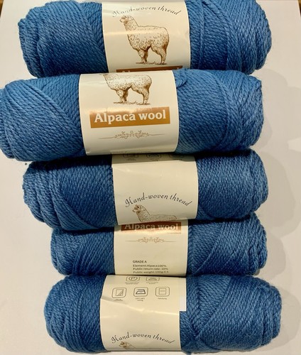 100 alpaca blend yarn blue - 100%,